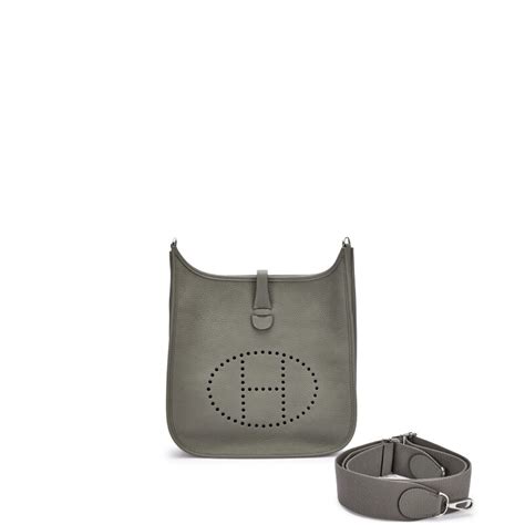 Hermès Gris Meyer Clemence Evelyne III 29 Palladium